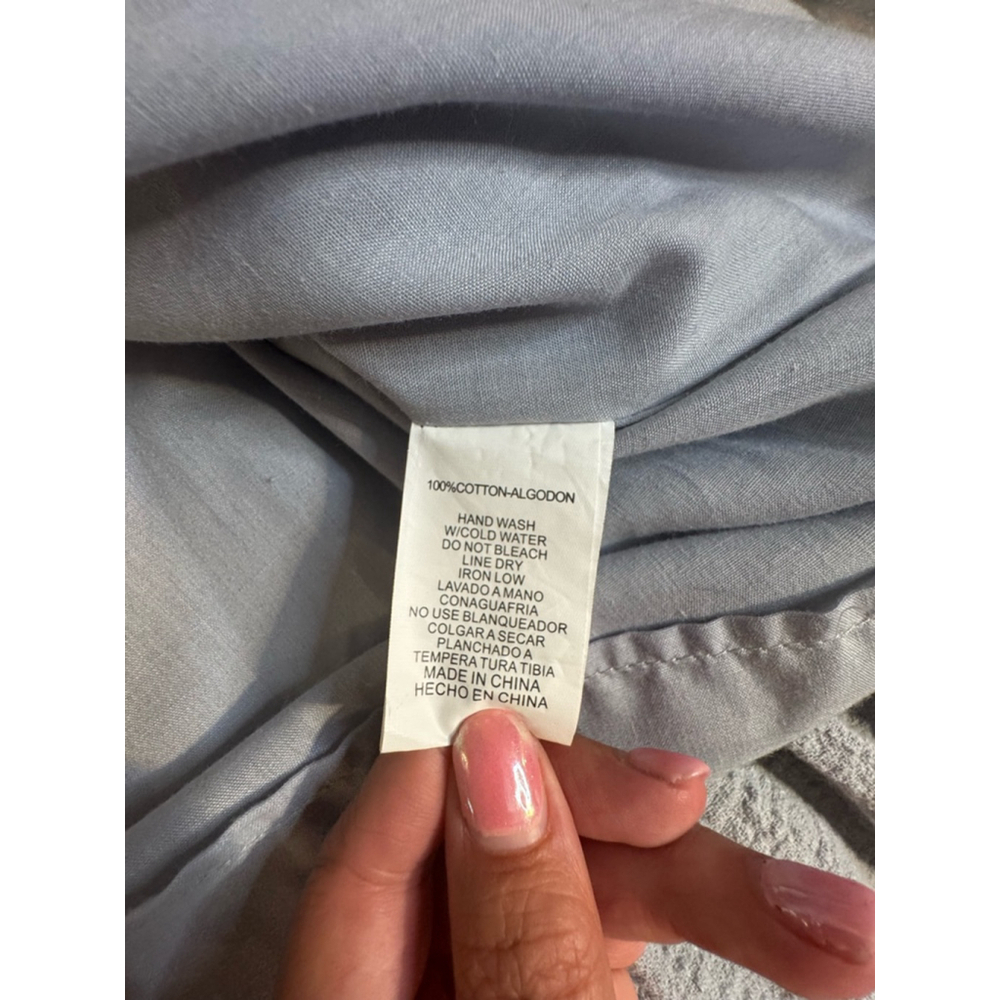 Petal Roz Off Shoulder Tie Mini Dress Size S light blue (bluish gray) - Picture 11 of 11